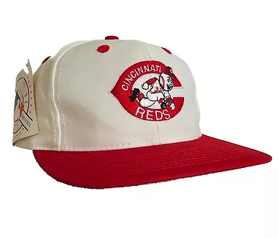 Vintage Cincinnatti Reds Hat Logo 7 Snapback Cap Deadstock With Tags • $39.99