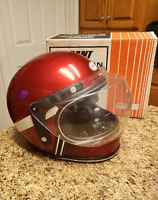 R&G Vintage Grant Sportsman Full Face Helmet FFRG9 Large XL RED GUC • $43