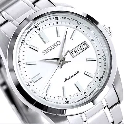 SEIKO SELECTION SARV001 Mechanical Automatic Stainless Steel Watch Silver 42mm • $136.94