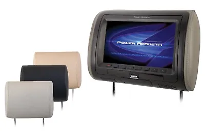 One New Power Acoustik H-91CC Universal Headrest W/ 9  LCD Monitor 3 Colors • $125.55