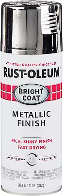 Stops Rust Bright Coat Metallic Finish Spray Paint Chrome 11 Ounce • $11.08