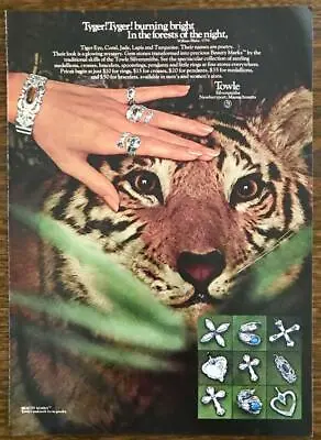 $8.87 • Buy 1976 PRINT AD Towle Silversmiths Newburyport MA PRINT Silver Jewelry Hand Model