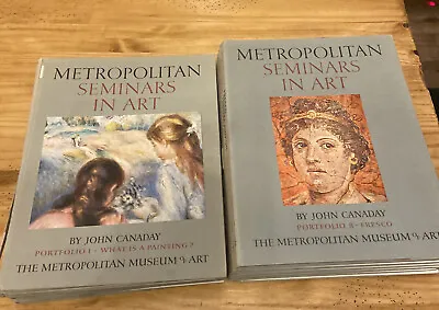 Metropolitan Seminars In Art Set 1-12 By John Canaday Portfolio 1-12 Met Museum • $74.39