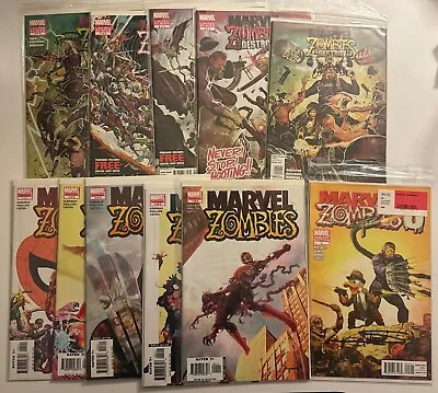 Marvel Zombies Lot- # 1-5  High Grade NM  Signed By Suydam & Zombies Destroy 1-5 • $220