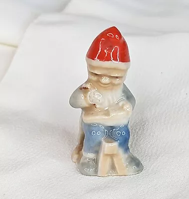 WADE WHIMSIES Ireland MINI Workbench Pixie LEPRECHAUN Gnome Elf Red Hat • $19.95