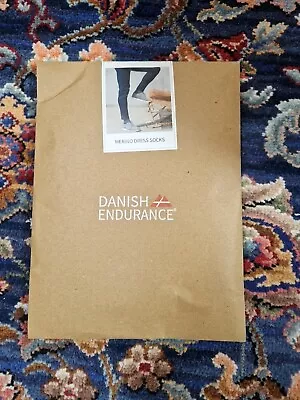 Danish Endurance 3 Pack Grey Merino Wool Blend Dress Socks UK 6-8  New • £12.99