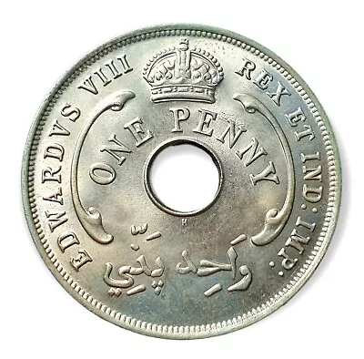 £40 • Buy British West Africa 1 Penny 1936 H Unc Edward VIII