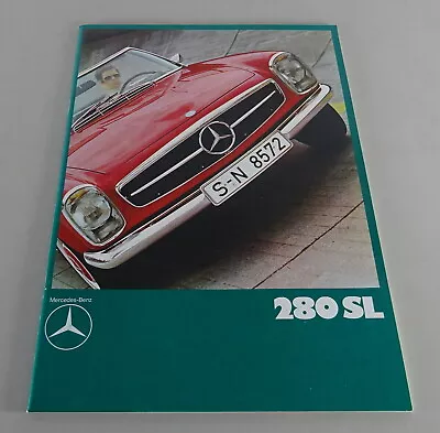 Brochure / Brochure Mercedes Benz R113 Pagoda 280 SL Stand 06/1970 • $213