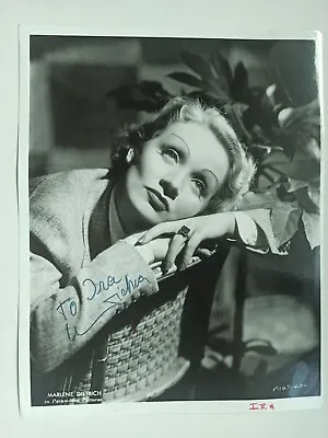 Autographed Signed By  MARLENE DIETRICH  8 X 10   Photo W/COA     • $249.95