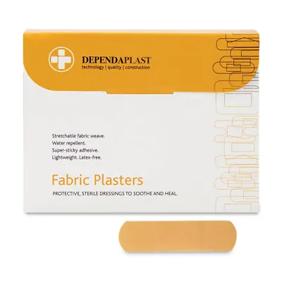 Dependaplast Fabric Plasters - 7.5cm X 2.5cm X 100 • £5.99