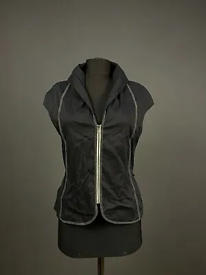 £46.80 • Buy Annette Gortz Women's Black Full Zip Vest Sleeveless Jacket Waistcoat Sz 34 UK 8