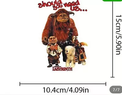 Labyrinth Movie Should You Need Us Character Waterproof Sticker • $5.99