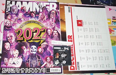 Metal Hammer Issue 369 January 2023 Rock 2 Metallica Art Cards Joblot Used • £1.99