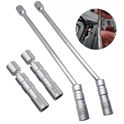 12 Angle Spark Plug Wrench Magnetic Drive Sockets  Car Repairing • $10.95