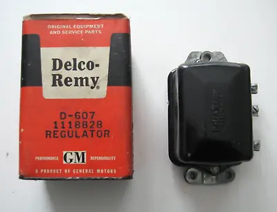 NOS Delco - Remy 6V Voltage Regulator 1118828 D-607 Various Applications • $29.95