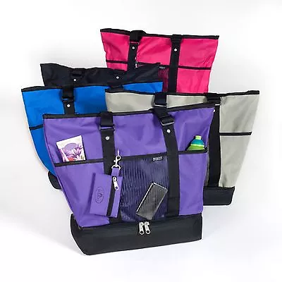  Deluxe Shopping Tote Beach Travel Bag Insulated Multi Compartment Coin Purse • $22.99