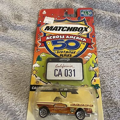 Matchbox Across America 50th Birthday Series 1955 Chevrolet Bel Air California • $13.99