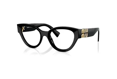 Miu MU01VV 1AB1O1 52 Eyeglasses Black Optical Frame • £168.83
