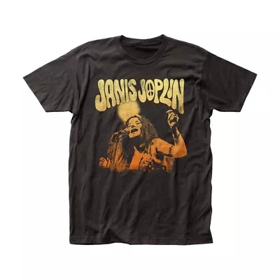 Janis Joplin Live T-Shirt Black Cotton Short Sleeve Shirt Size S-3XL For Fans • $15.99