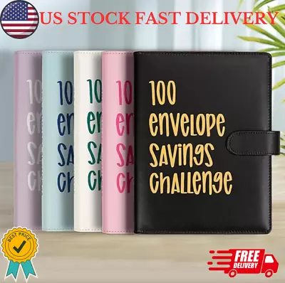 100 Envelopes Money Saving Challenge With Reusable Tracker Envelope Savings USA • $7.95