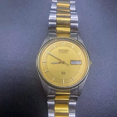 Vintage Seiko SQ Quartz Men's Watch 5G23-8059 (1997) New Crystal • £60