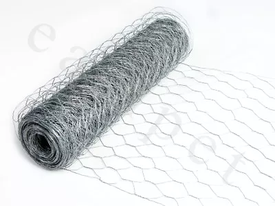 £24.99 • Buy Galvanised Chicken Wire Rabbit Mesh 50m X 90cm Fencing Fence Netting Aviary Run