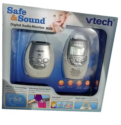 VTech Safe &Sound Digital Audio Baby Monitor Pre Owned In Box W/ Instructions • $10
