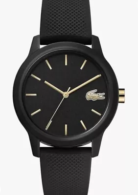 Lacoste Analogue Quartz Watch For Women With Black Silicone Bracelet - 2001064 • £54.99