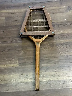 Vintage Tru Shot Wood Tennis Racquet With Head Cover Estate Find • $19.99