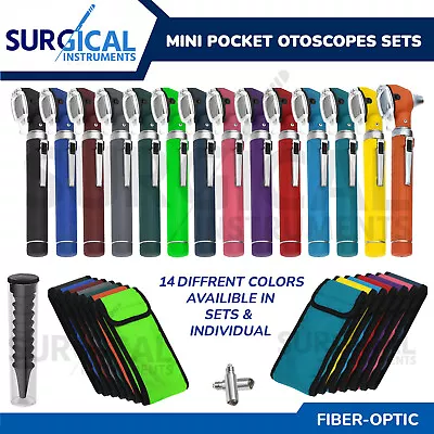 Fiber Optic Mini Otoscope 15 Different Colors Diagnostic Instrument High-Quality • $185.99
