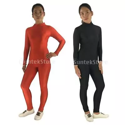 Adult Spandex Bodysuit Catsuit Dance Costume Stretchy Unitard • £19.16