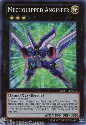 NUMH-EN035 Mechquipped Angineer Super Rare UNL Edition Mint YuGiOh Card • $1.23