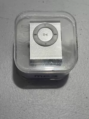 Mini Clip MP3 Music Player For Travel  Workouts & Walks  New Sealed Silver • $10