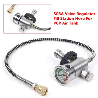 Valve Adapter Fill Station Hose Fit PCP Air Tank SCBA SCUBA Cylinder 4500PSI • $36