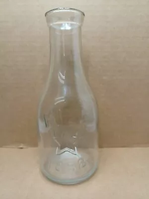1 Quart Glass Milk Bottle Embossed 1888 Cow Star **Mexico** • $12.73