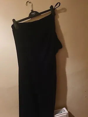 £16 • Buy Asos Black One Shoulder Asymmetric Dress 16