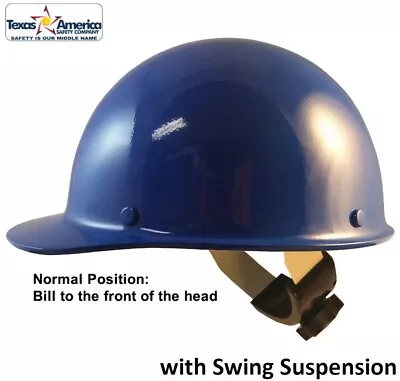 MSA Skullgard Cap Style With Swing Suspension - Custom Blue • $149