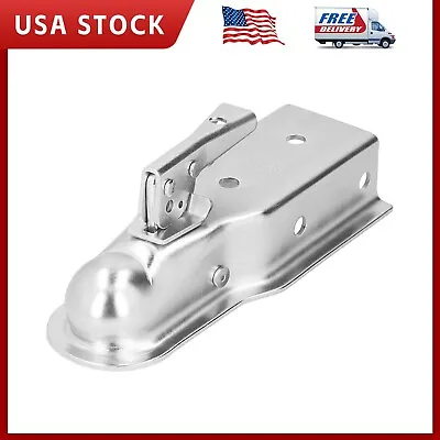 Adjustable Trailer Coupler For 2in Hitch Ball With 3in Channel Width 3500LBS • $20.99