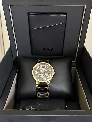 Rado Centrix Open Heart Ceramic Watch Gold • £800