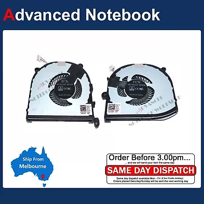 CPU+GPU Cooling Fan Left+Right For Dell XPS 15 9560 P56F 0VJ2HC 0TK9J1 • $49