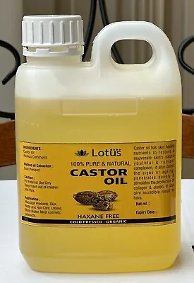 Premium Castor Oil 100% Pure Oil - Hexane Free Cold Pressed Made In Australia • $63