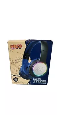 NARUTO  Color Changing LED Gaming Headphone W/rotating Microphone- BLUE • $15