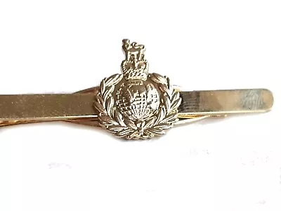 £5.99 • Buy Royal Marines Regimental Military Tie Clip Slide Gold Coloured