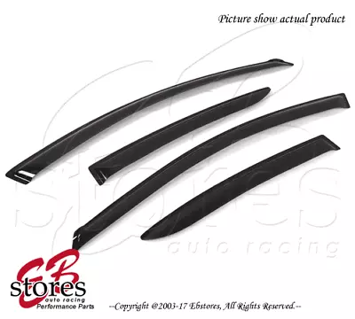 For Mazda Mazda3 Sedan 2010-2013 Outside-Mounted Deep Black JDM Window Visor 4pc • $49.99