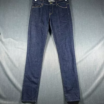 Vince Womens Jeans Dark Blue Skinny Five Pockets Size 30 Cotton Elastane Blend • $13