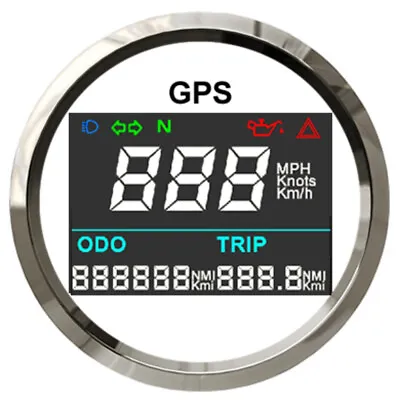 52mm Waterproof GPS Digital Speedometer Odometer Gauge For Car Truck Marine Boat • $55.41