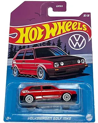 Hot Wheels Volkswagen Golf MK2 HW VW Series #8/8 GRT01 Red 1:64 Model NIP 2022 • $5.80