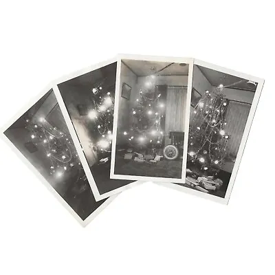 Rare Vintage Christmas Photo Lot Xmas Tree Photographed Through 1930s To 1940s • $7.70