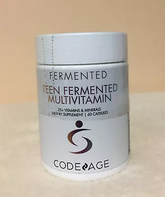 Code Age Teen Fermented Multivitamin 25plus Vitamins Minerals 60 Capsules • $22.50