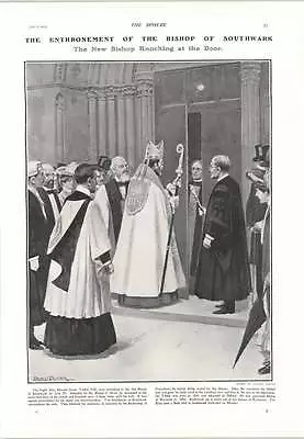 1905 Bishop Of Southwark Talbot Knocking Door Ganges Floating Safe Masonic Chair • $12.45